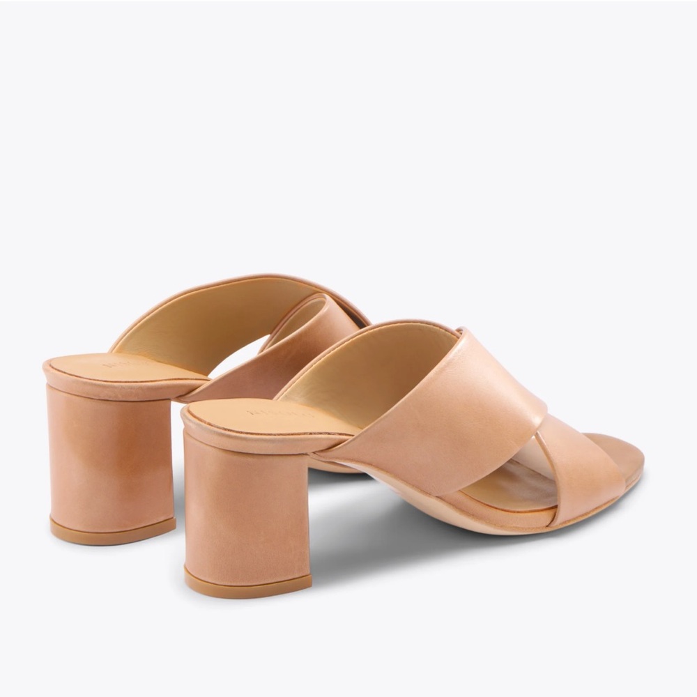 NEW IN BOX! Nisolo Tan Leather Mules - Picture 3 of 16